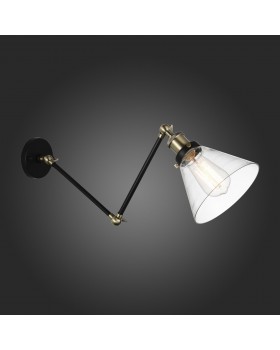 SL237.401.01 Бра ST-Luce Черный, бронза/Прозрачный E27 1*40W EVOLUTO-foto3