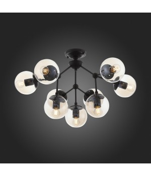 SL549.402.09 Люстра потолочная ST-Luce Черный/Янтарный E27 9*40W STAMPO-foto7
