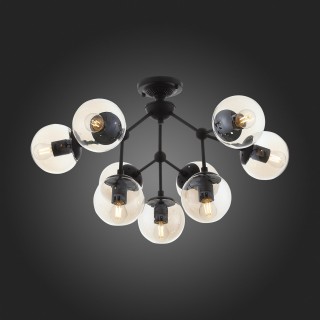 SL549.402.09 Люстра потолочная ST-Luce Черный/Янтарный E27 9*40W STAMPO-foto7