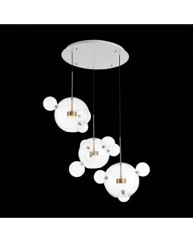 SL1133.203.03 Светильник подвесной ST-Luce Белый,Латунь/Прозрачный LED 3*14W 3000K (из 4-х коробок) BOPONE-foto8