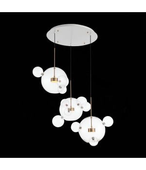 SL1133.203.03 Светильник подвесной ST-Luce Белый,Латунь/Прозрачный LED 3*14W 3000K (из 4-х коробок) BOPONE-foto8