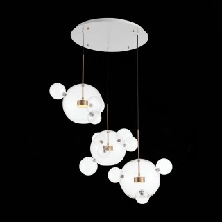 SL1133.203.03 Светильник подвесной ST-Luce Белый,Латунь/Прозрачный LED 3*14W 3000K  (из 4-х коробок) BOPONE-foto8