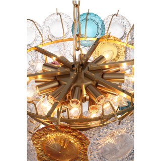 SL420.203.18 Люстра подвесная ST-Luce Золотистый/Разноцветный E14 18*40W CONELI-foto10