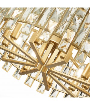 SL1626.203.10 Люстра подвесная ST-Luce шампань/шампань, прозрачный E14 1*40W Anzio-foto3