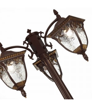 SL083.705.03 Светильник уличный наземный ST-Luce Кофейный/Кофейный, Прозрачный E27 3*60W CHIANI-foto10