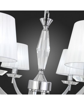 SL1756.103.06 Светильник подвесной ST-Luce Хром/Светло-серый E14 6*40W BELLO-foto12