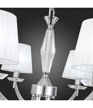 SL1756.103.06 Светильник подвесной ST-Luce Хром/Светло-серый E14 6*40W BELLO-foto12