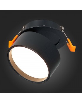 ST651.438.09 Встраиваемый поворотный светильник Черный LED 1*9W 3000K 720Lm Ra>90 120° IP20 D85xH68 170-240VV ST651-foto3