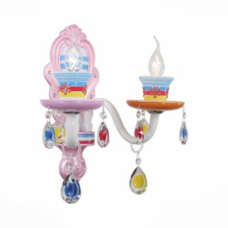 SL673.781.02 Бра ST-Luce Разноцветный/Разноцветный E14 2*40W ORNATO-foto2