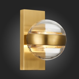 SL1156.301.01 Светильник настенный ST-Luce Латунь/Прозрачный G9 1*5W BALA-foto5