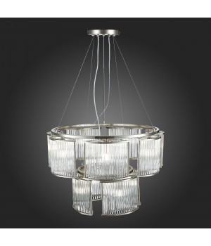 SL1627.103.11 Люстра подвесная ST-Luce Хром/Прозрачный E14 11*40W Velletri-foto3