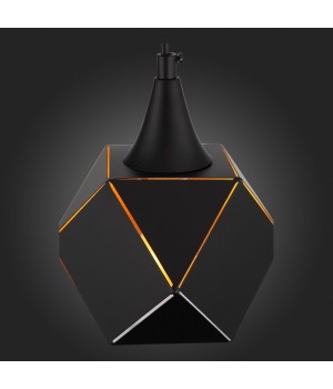 SL258.403.01 Светильник подвесной ST-Luce Черный/Черный, Золото E14 1*40W ENIGMA-foto9
