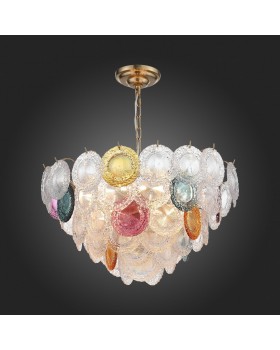 SL420.203.18 Люстра подвесная ST-Luce Золотистый/Разноцветный E14 18*40W CONELI-foto5