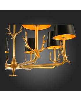 SL1123.203.08 Люстра подвесная ST-Luce Латунь/Черный, Золото E14 8*40W VELOSSA-foto9