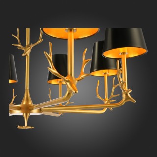 SL1123.203.08 Люстра подвесная ST-Luce Латунь/Черный, Золото E14 8*40W VELOSSA-foto9