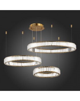 SL1622.313.03 Люстра подвесная ST-Luce Латунь/Прозрачный LED 1*122W 4000K TIVOLI-foto6