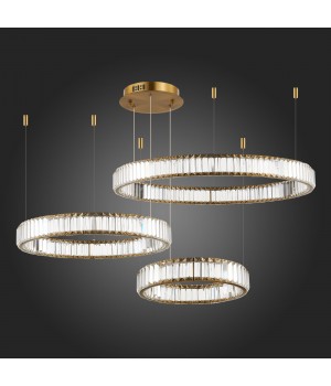 SL1622.313.03 Люстра подвесная ST-Luce Латунь/Прозрачный LED 1*122W 4000K TIVOLI-foto6