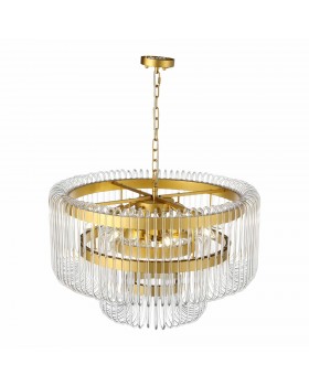 SL1228.203.12 Люстра подвесная ST-Luce Золотистый/Прозрачный E14 12*40W GROSSETO-foto4