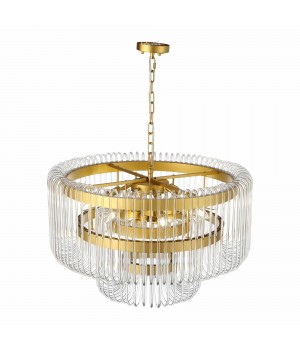 SL1228.203.12 Люстра подвесная ST-Luce Золотистый/Прозрачный E14 12*40W GROSSETO-foto4