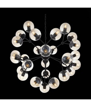 SL549.413.30 Люстра подвесная ST-Luce Черный/Янтарный E27 30*40W (из 2-х коробок) STAMPO-foto8