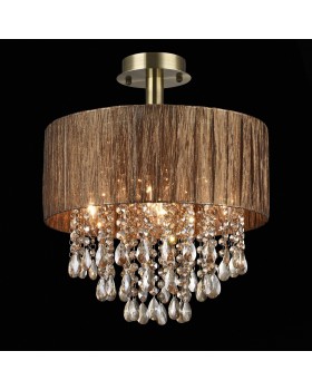 SL893.732.05 Люстра потолочная ST-Luce Античная бронза/Коричневый, Коньячный E14 5*40W LUSSO-foto2