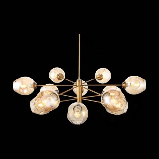 SL1500.203.12 Светильник подвесной ST-Luce Золотистый/Янтарный E14 12*40W FOVIA-foto7