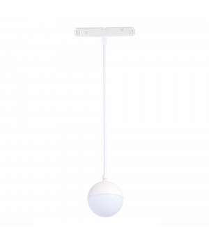 ST358.533.07 Магнитный трековый светильник подвесной белый LED 1*7W 3000K 520Lm Ra>80 120° IP20 D90xH90 48V PIBOLE-foto3