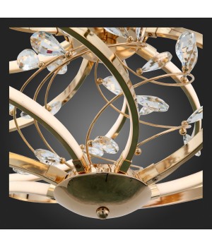 SL924.203.08 Люстра подвесная ST-Luce Золотистый, Прозрачный/Белый LED 1*46W 4000K MULINELLO-foto6