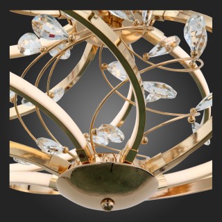 SL924.203.08 Люстра подвесная ST-Luce Золотистый, Прозрачный/Белый LED 1*46W 4000K MULINELLO-foto6