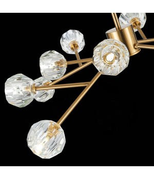 SL1166.303.12 Светильник подвесной ST-Luce Латунь/Прозрачный G9 LED 12*5W ROMANO-foto6