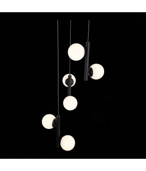 SL395.403.06 Люстра подвесная ST-Luce Черный/Белый LED 6*8W 4000K DONOLO-foto6