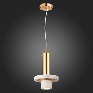 SL1210.503.01 Светильник подвесной ST-Luce Золотистый/Белый GU10 1*5W PIETRA-foto7