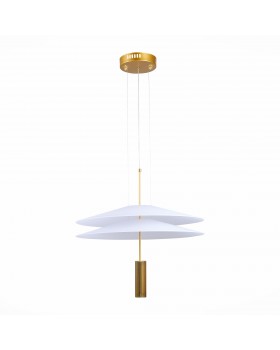 SL6101.203.01 Люстра подвесная ST-Luce Золотистый/Белый LED 1*10W 3000K Isola-foto2