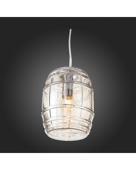 SL1051.103.01 Светильник подвесной ST-Luce Хром/Коньячный E27 1*60W BARILLO-foto8