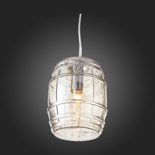 SL1051.103.01 Светильник подвесной ST-Luce Хром/Коньячный E27 1*60W BARILLO-foto8