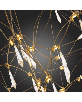 SL797.203.114 Люстра подвесная ST-Luce Золотистый, Шампань LED 114*0,45W 3000K GRAVETTA-foto9