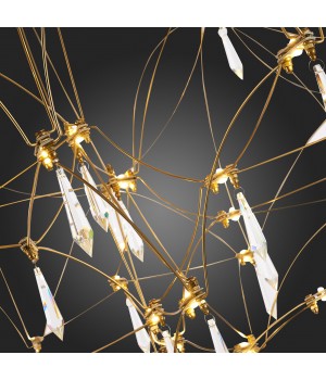 SL797.203.114 Люстра подвесная ST-Luce Золотистый, Шампань LED 114*0,45W 3000K GRAVETTA-foto9