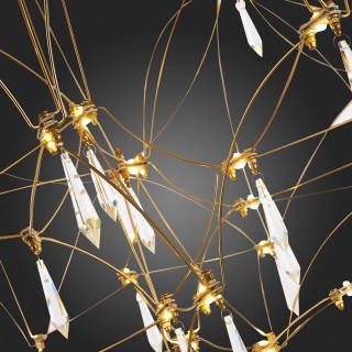 SL797.203.114 Люстра подвесная ST-Luce Золотистый, Шампань LED 114*0,45W 3000K GRAVETTA-foto9