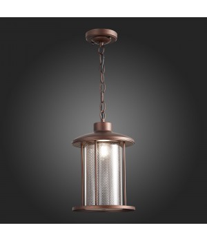 SL080.403.01 Светильник уличный подвесной ST-Luce Темный кофе/Прозрачный, Темный кофе E27 1*60W LASTERO-foto5