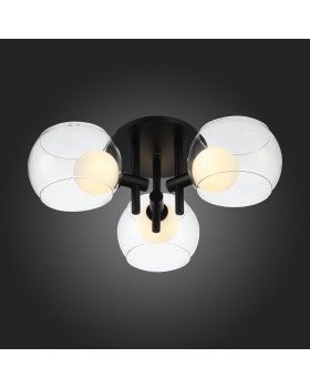 SL1483.402.03 Светильник потолочный ST-Luce Черный/Прозрачный, Белый G9 3*5W ELLETO-foto4