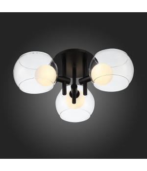 SL1483.402.03 Светильник потолочный ST-Luce Черный/Прозрачный, Белый G9 3*5W ELLETO-foto4