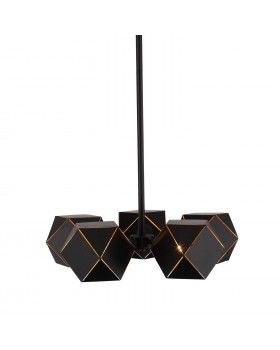 SL258.402.05 Люстра потолочная ST-Luce Черный/Черный, Золото E14 5*40W ENIGMA-foto2