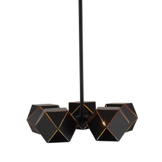 SL258.402.05 Люстра потолочная ST-Luce Черный/Черный, Золото E14 5*40W ENIGMA-foto2