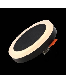 ST104.402.06 Светильник потолочный Черный LED 1*6W 3000K 468Lm Ra>80 120° IP20 D110xH20 170-240V CIAMELLA-foto4