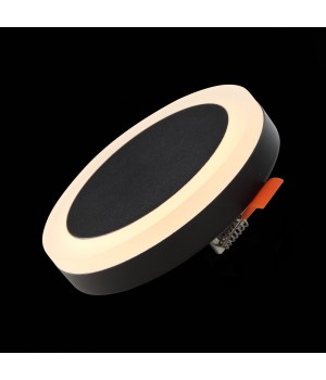 ST104.402.06 Светильник потолочный Черный LED 1*6W 3000K 468Lm Ra>80 120° IP20 D110xH20 170-240V CIAMELLA-foto4