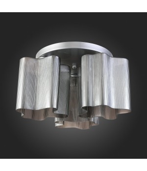 SL117.702.03 Люстра потолочная ST-Luce Серебристый/Дымчатый E27 3*60W ONDE-foto8