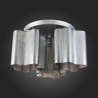 SL117.702.03 Люстра потолочная ST-Luce Серебристый/Дымчатый E27 3*60W ONDE-foto8