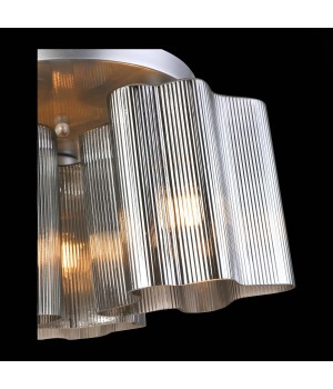 SL117.702.03 Люстра потолочная ST-Luce Серебристый/Дымчатый E27 3*60W ONDE-foto6