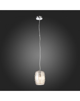 SL1051.103.01 Светильник подвесной ST-Luce Хром/Коньячный E27 1*60W BARILLO-foto7