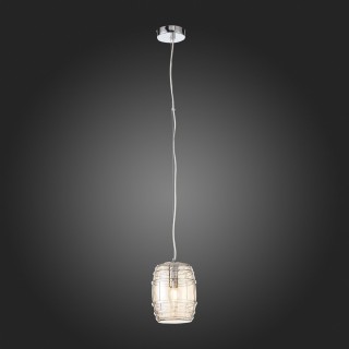 SL1051.103.01 Светильник подвесной ST-Luce Хром/Коньячный E27 1*60W BARILLO-foto7